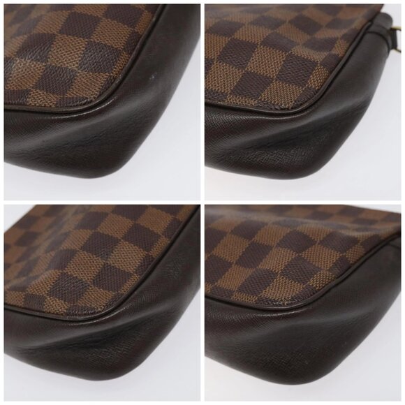 LOUIS VUITTON Damier Ebene Trousse makeup Pouch N51982 LV Auth - Picture 15 of 16